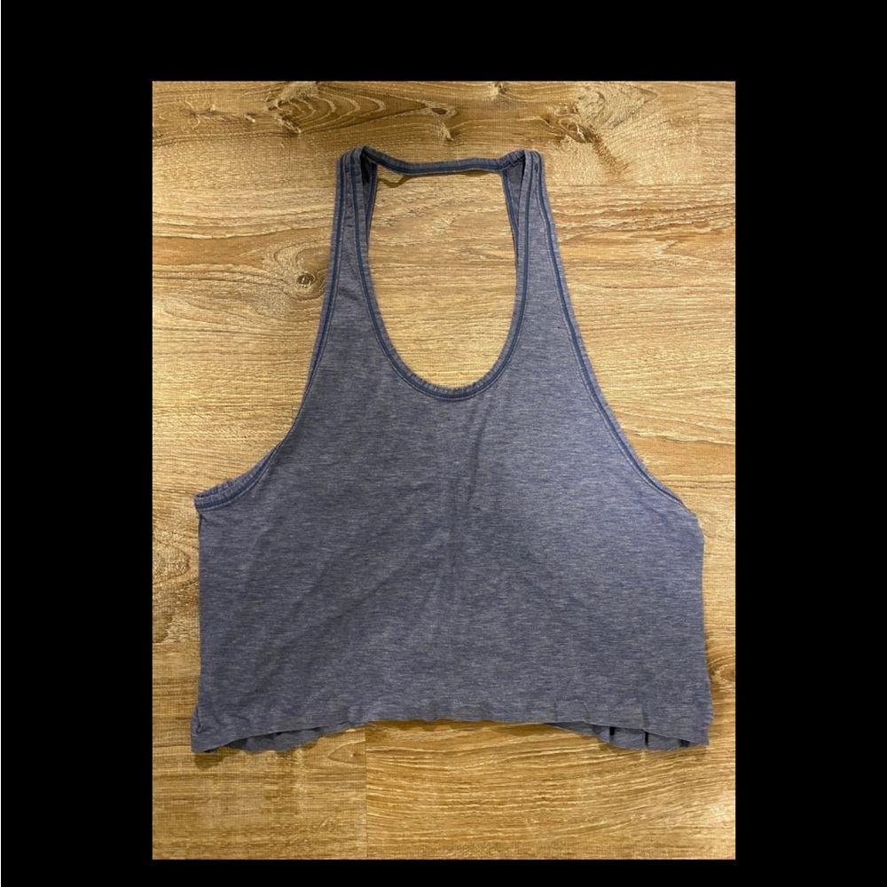Lululemon Blue Racerback Crop Top Size 8